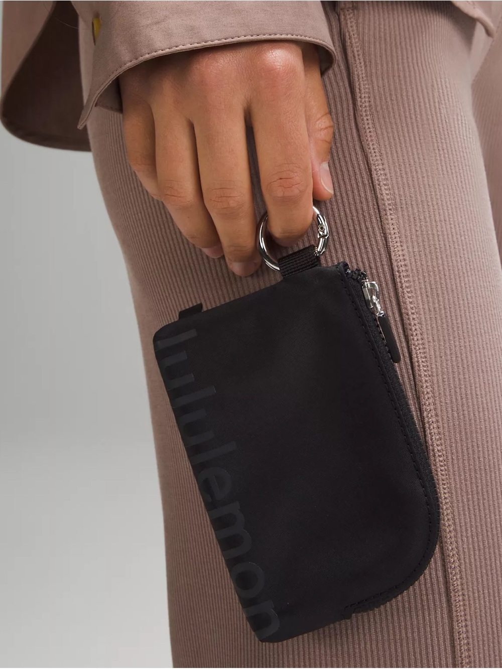 lululemon athletica Black Compact Zip Pouch